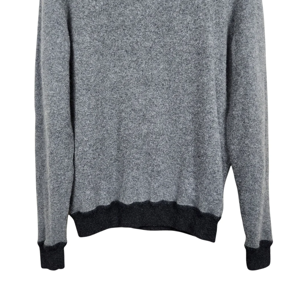 Alan Paine England Super Geelong Lambswool Sweater Grey UK 44 US Mens Size L